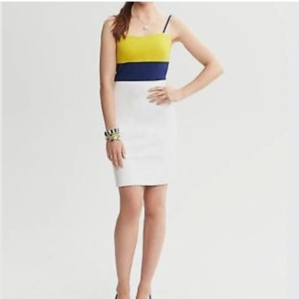 Banana Republic Colorblock Slip Dress Size 6 NWT